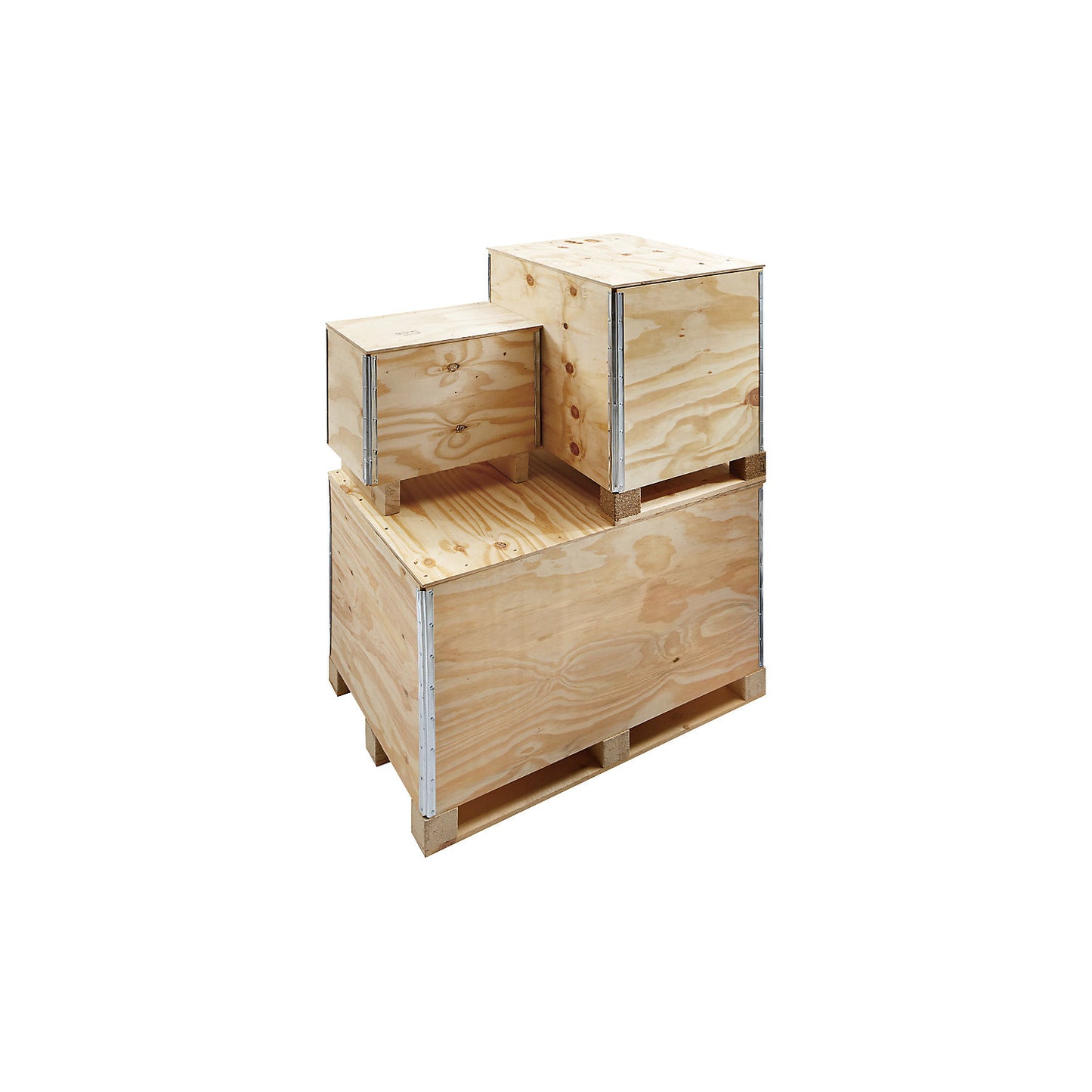 Premium collapsible wooden box, with runners, external LxWxH 1200 x 800 x 730 mm.