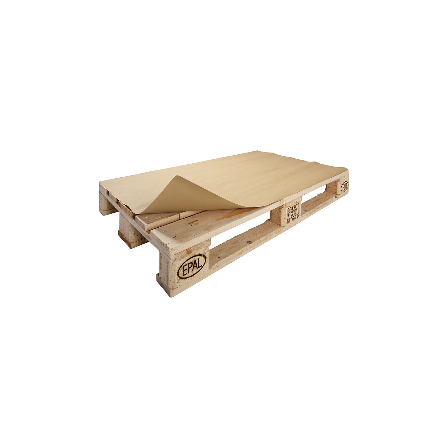PE-coated kraft paper, for Euro pallets, LxW 1180 mm x 780 mm, pack of 50.