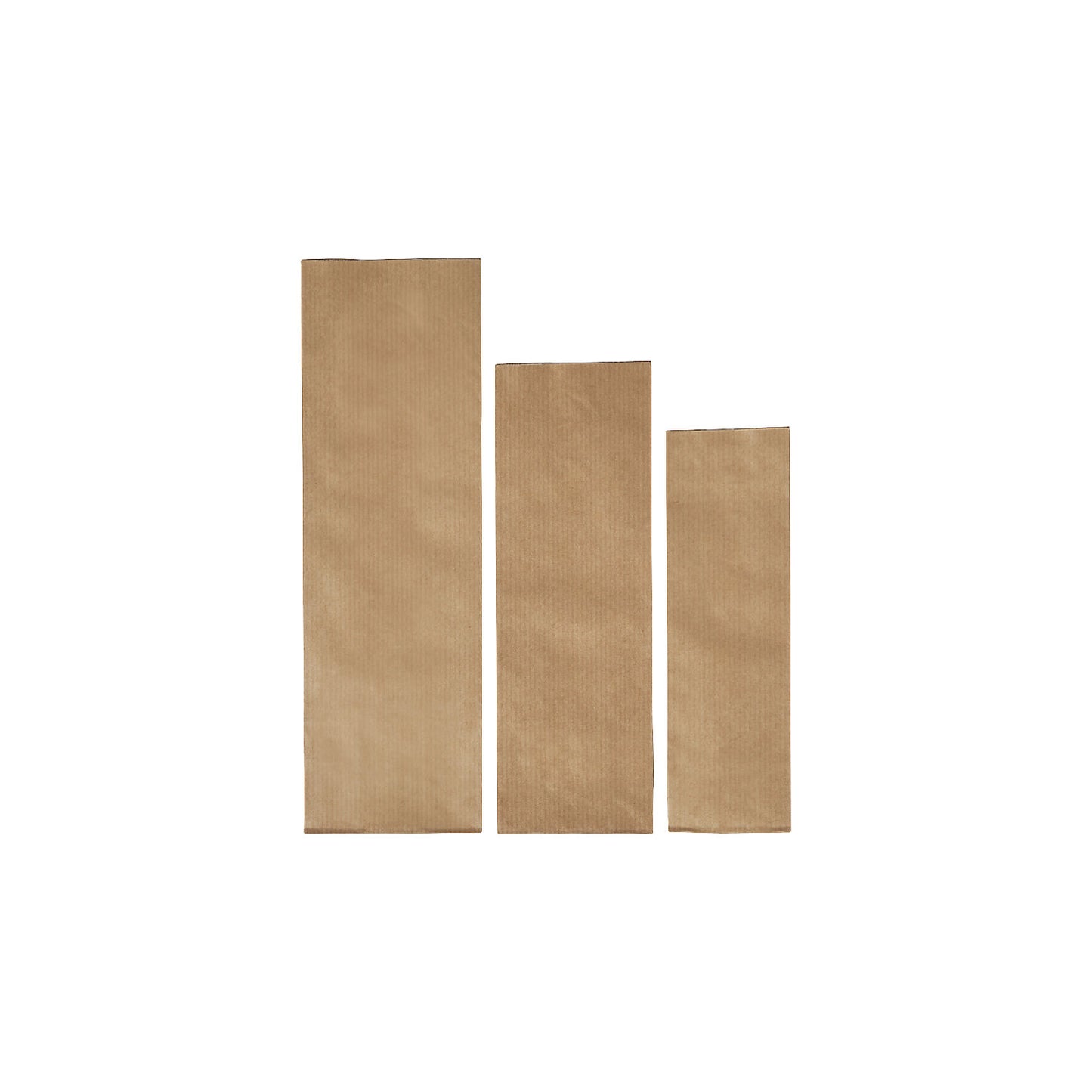Box bottom bags, made of kraft paper, parchment substitute, LxW 205 x 70 mm, pack of 1000.