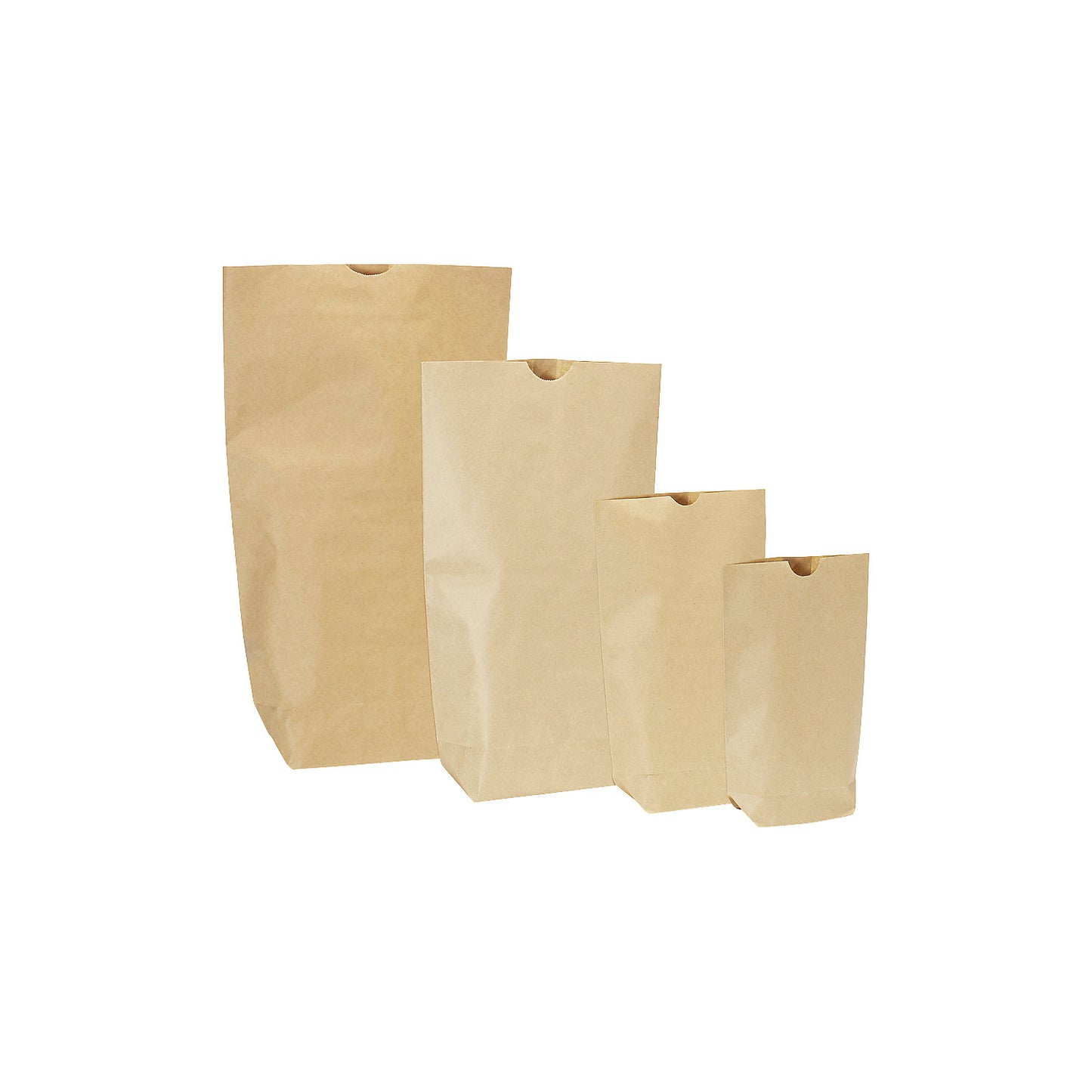 Cross bottom bags, made of kraft paper, 1-ply, LxW 260 x 165 mm, pack of 1000.