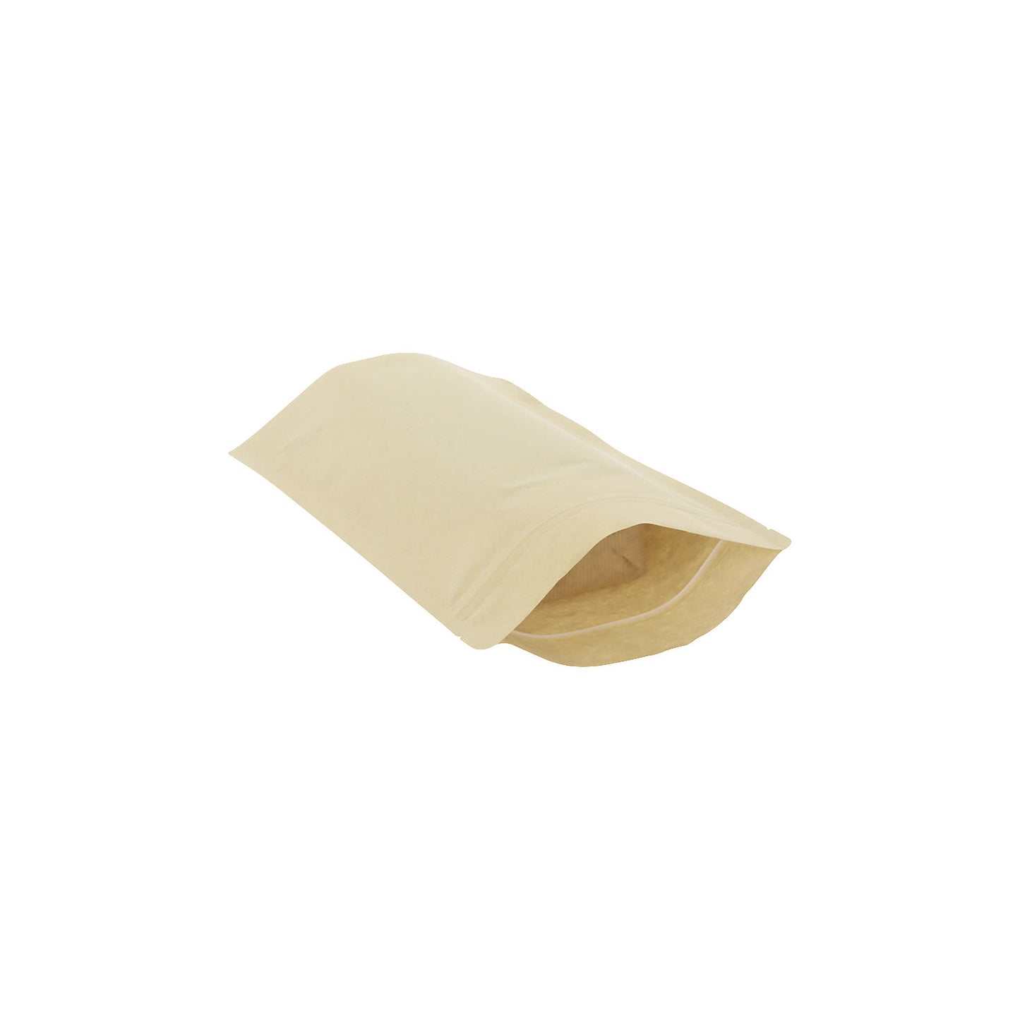 Stand-up pouches, brown, pack of 100, LxW 225 x 130 mm.