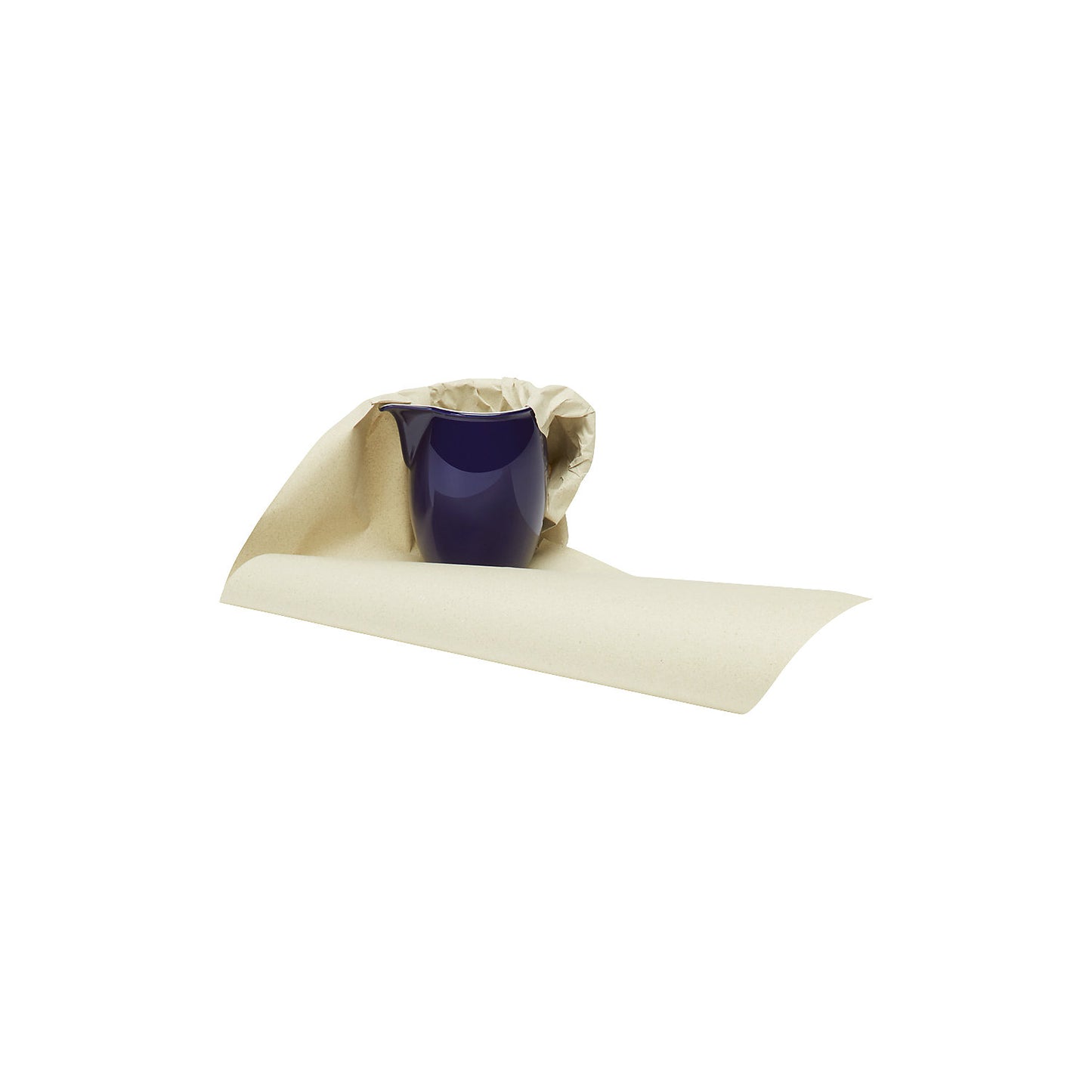 Grass paper packing paper, width 350 mm, dispenser with wooden rail, length 250 m, 80 g/m².