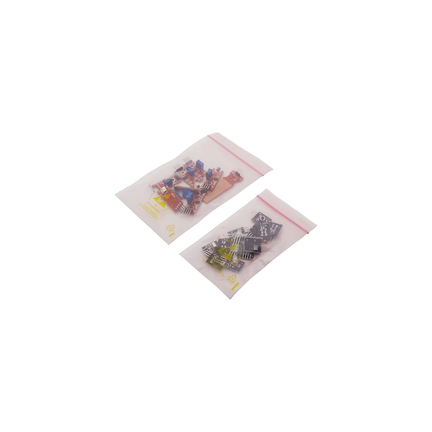 ESD pressure seal bag, material thickness 100 µm, pack of 100, LxW 400 x 300 mm.
