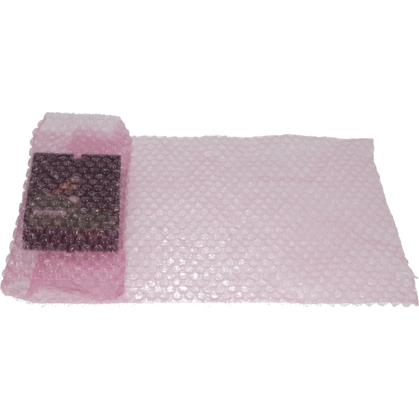 Dissipative, antistatic ESD bubble wrap film, 2 layer, 65 µm, 800 mm wide.