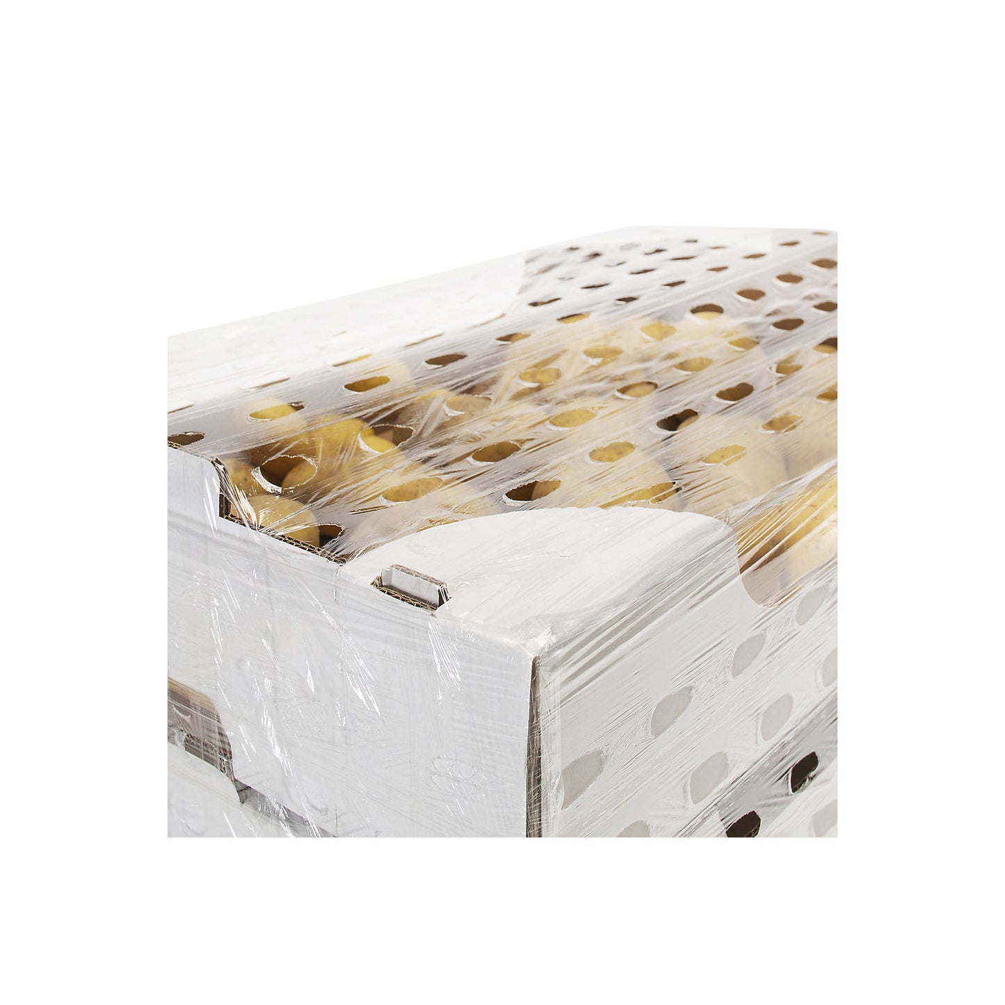 Machine stretch film, perforated, width 420 mm, length 1500 m, pack of 6.
