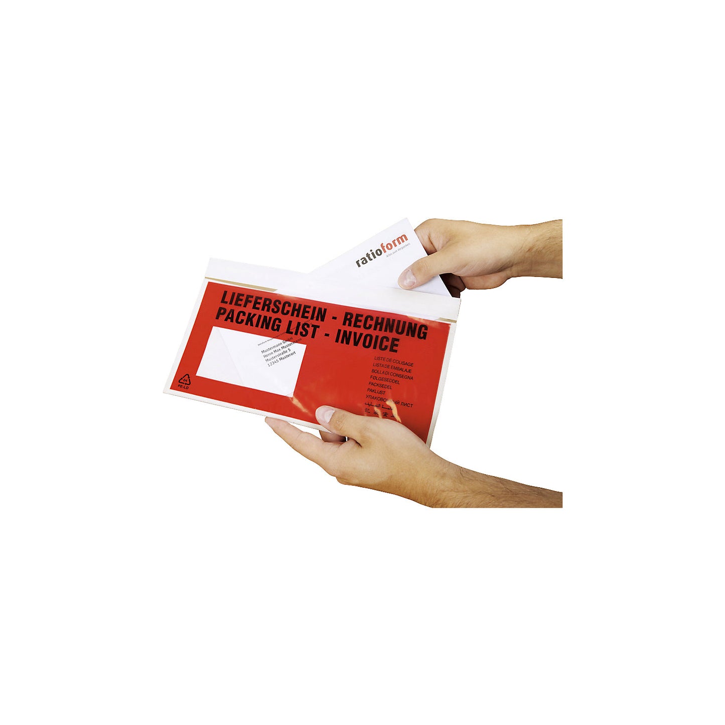 Premium document pouches, pack of 500, LxW 240 x 140 mm.