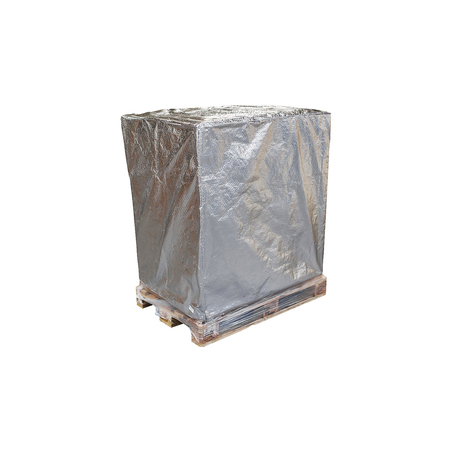 Thermal cover, made of bubble wrap and aluminium film, 2 layer, LxWxH 1250 x 850 x 1100 mm.