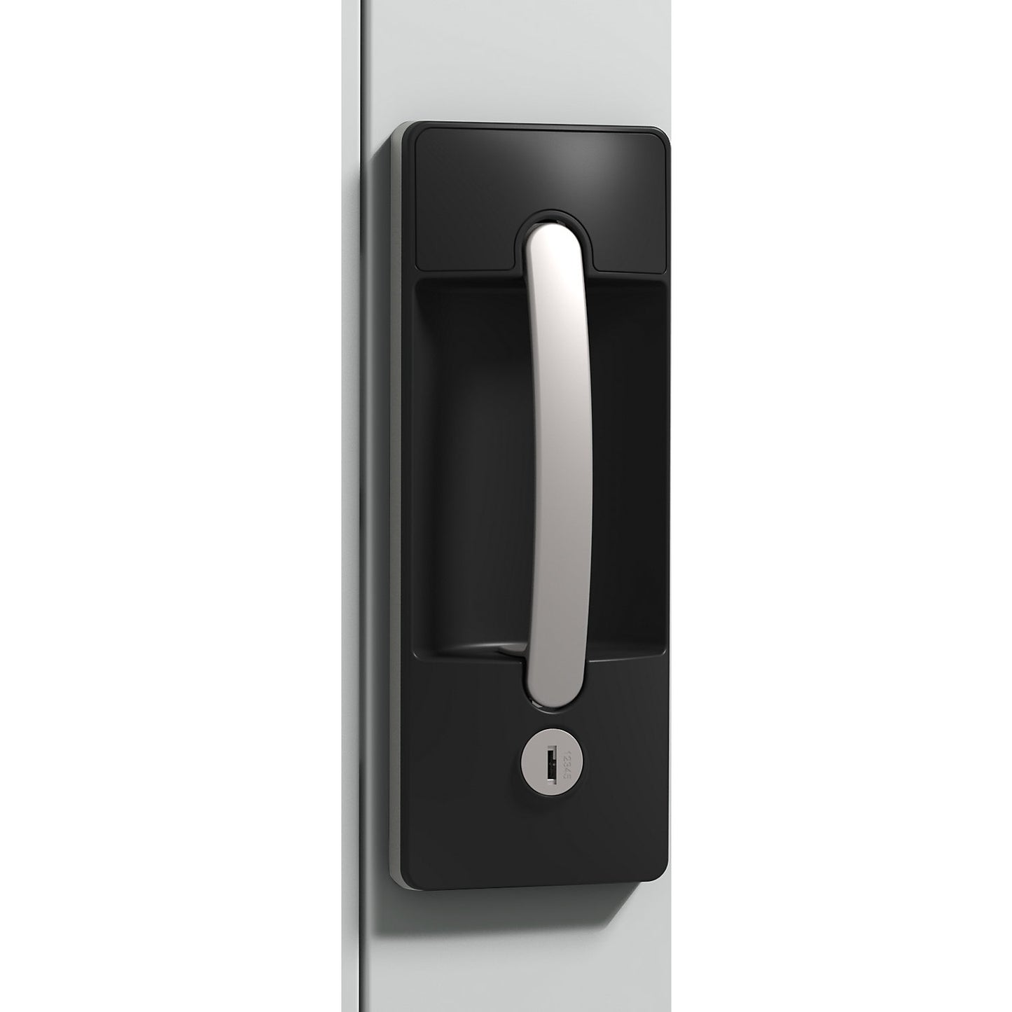 Vision panel double door cupboard, HxWxD 1950 x 930 x 400 mm, 4 shelves, light grey / ruby red.