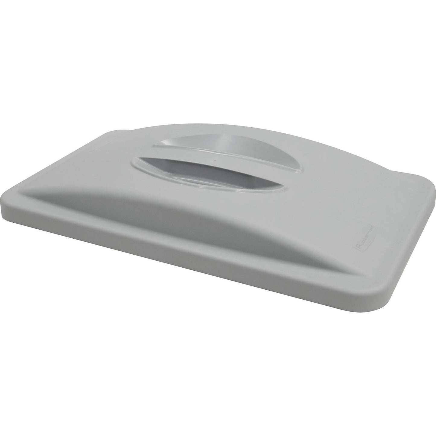 SLIM JIM® lid for 60 and 87 l containers, closed with recessed handle, grey.