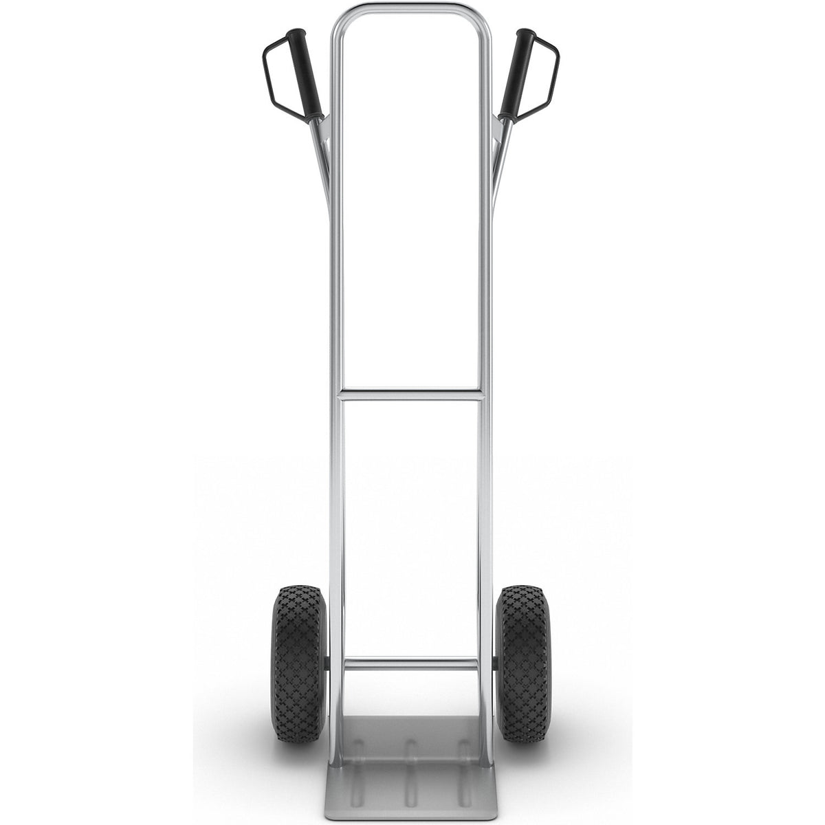 Sack truck made of aluminium, L model: for large and bulky items, with easy to handle pneumatic tyres.