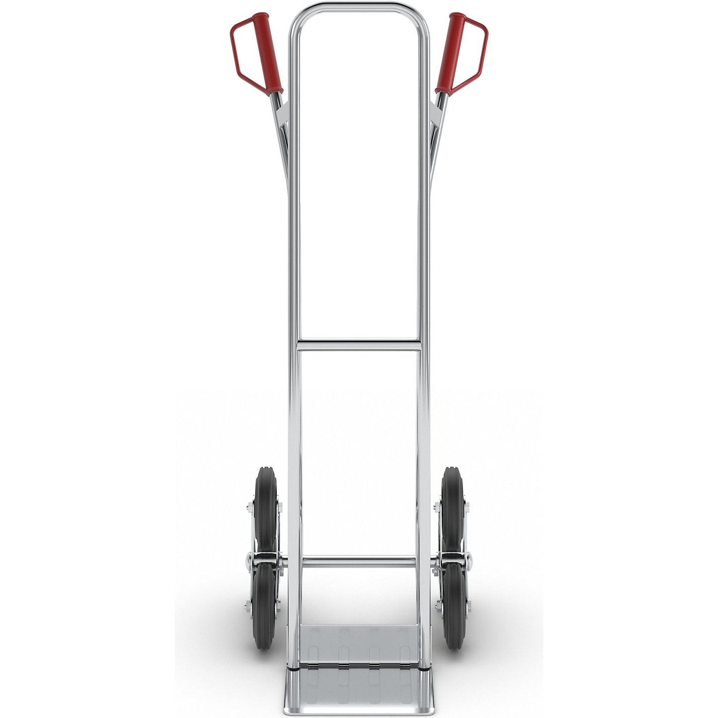 Aluminium stair climbing truck, footplate WxD 280 x 185 mm, max. load 150 kg.