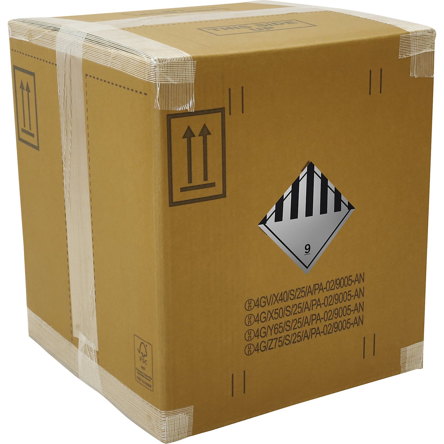 PREMIUM dangerous goods box, brown, internal dimensions 175 x 155 x 213 mm.