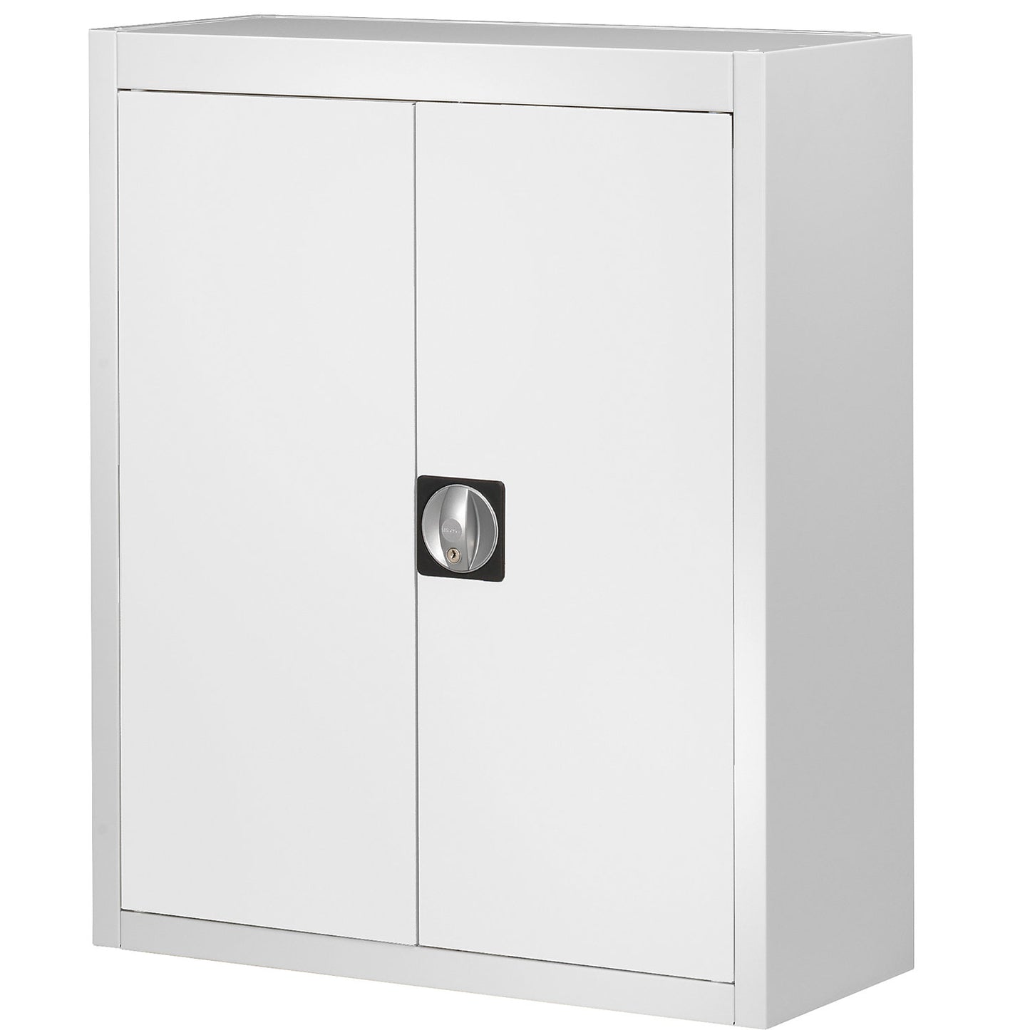 Storage cupboard, without open fronted storage bins, HxWxD 820 x 680 x 280 mm, single colour, grey.