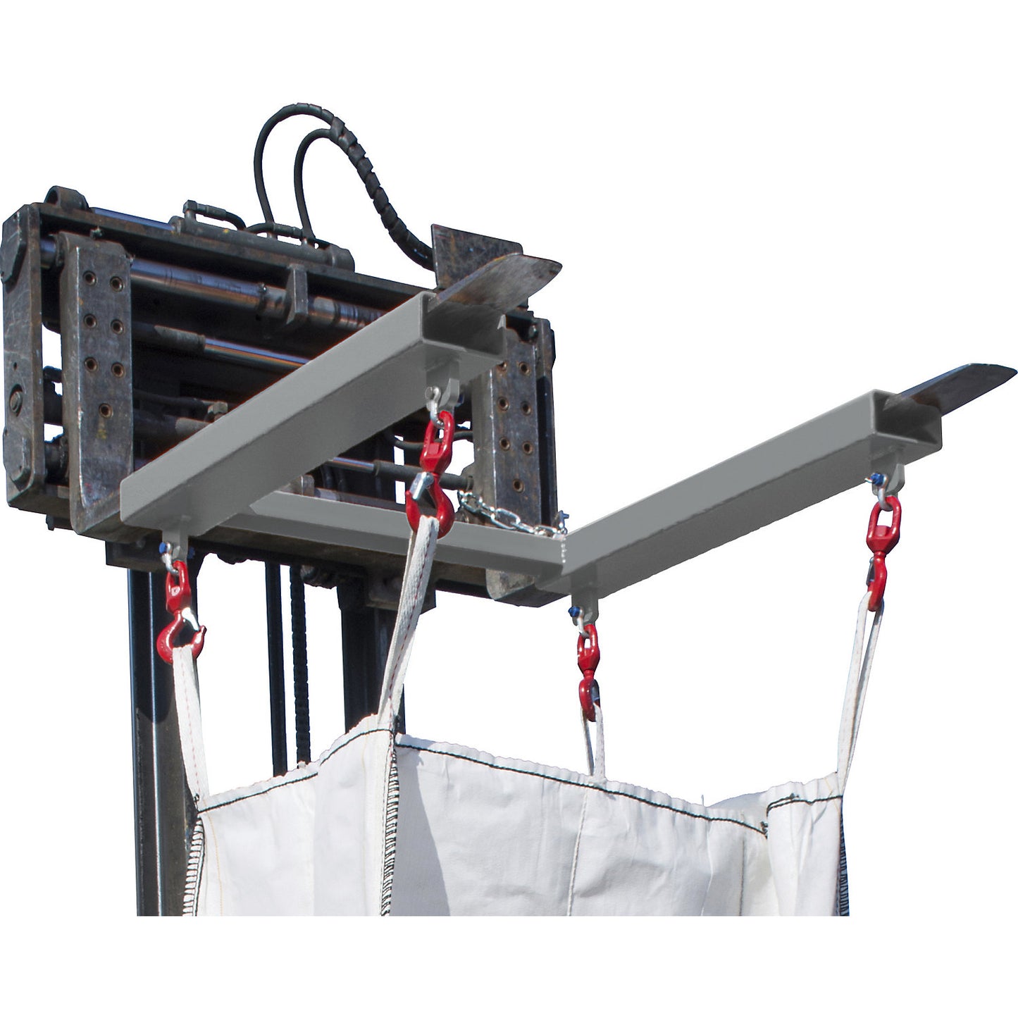 Beam for big bags, max. load 1250 kg, mouse grey RAL 7005.