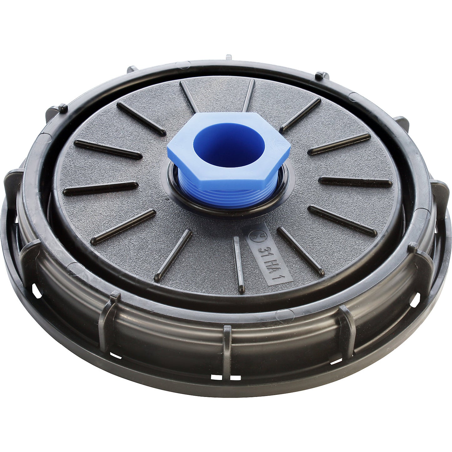 Screw cap, for 225 mm IBC opening, pump unit Ø 41 mm, hand pump.