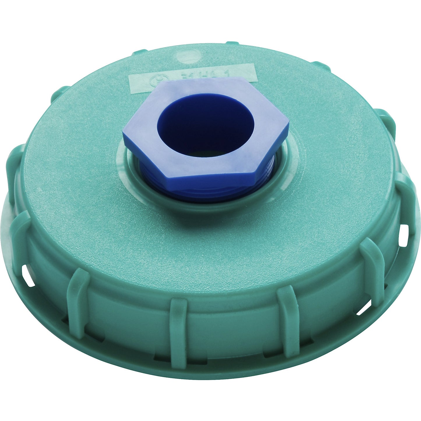 Screw cap (food), for 150 mm IBC opening, pump unit Ø 41 mm, hand pump.