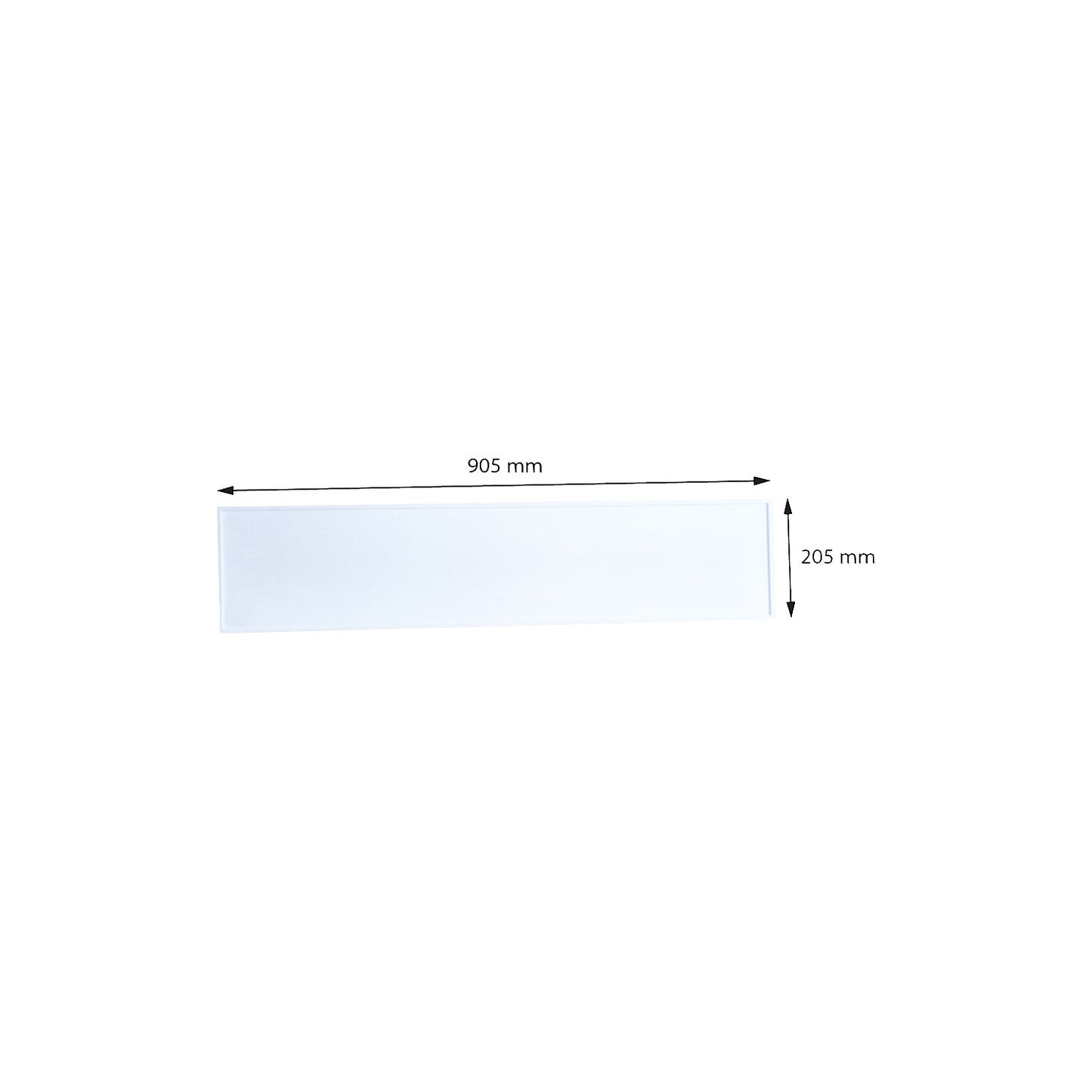 Infrared panel heater, with thermostat, 160 W, for room sizes up to 3 m².