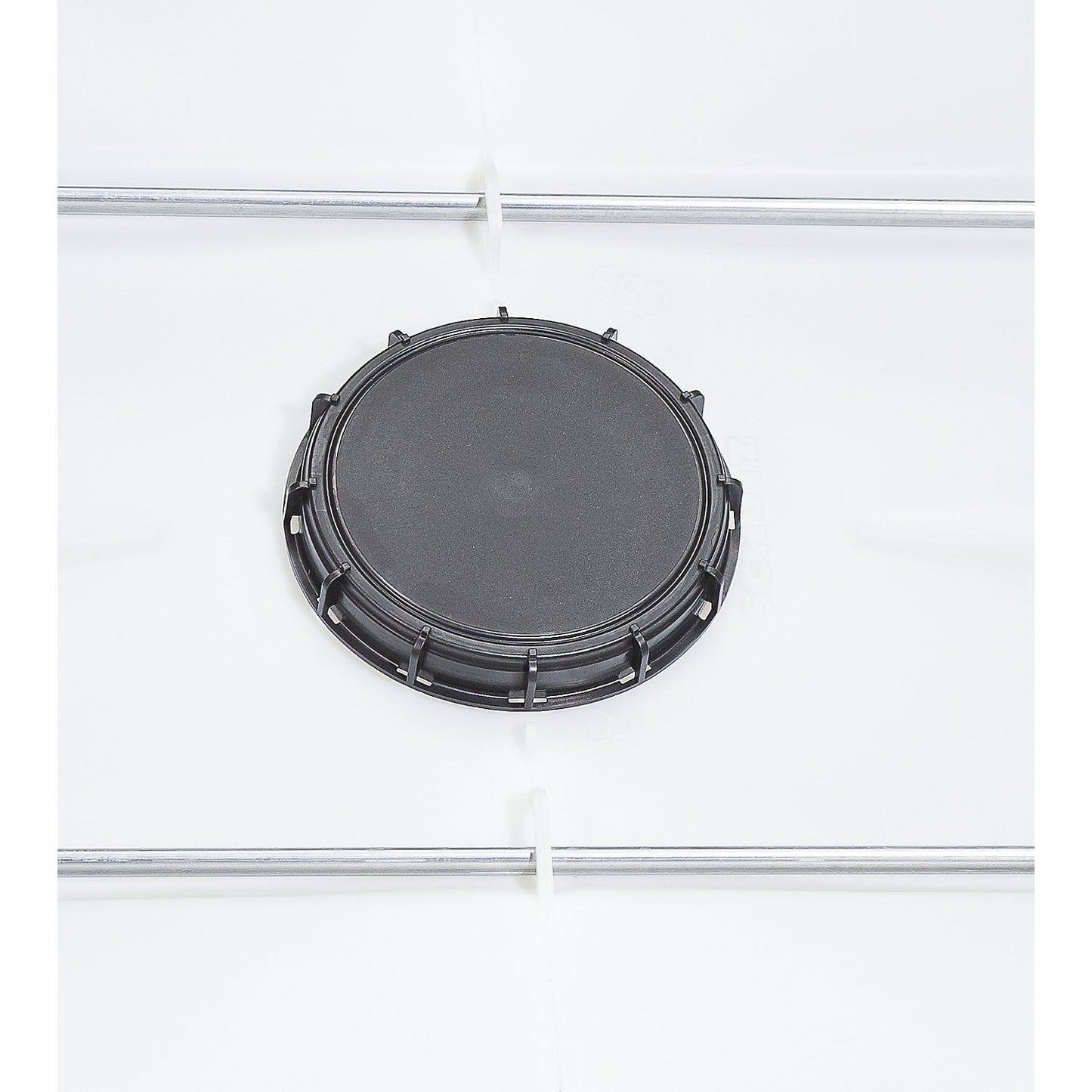 RECOBULK IBC container, capacity 1000 l, on steel skid pallet, NW opening 225 mm / NW outlet 50 mm.