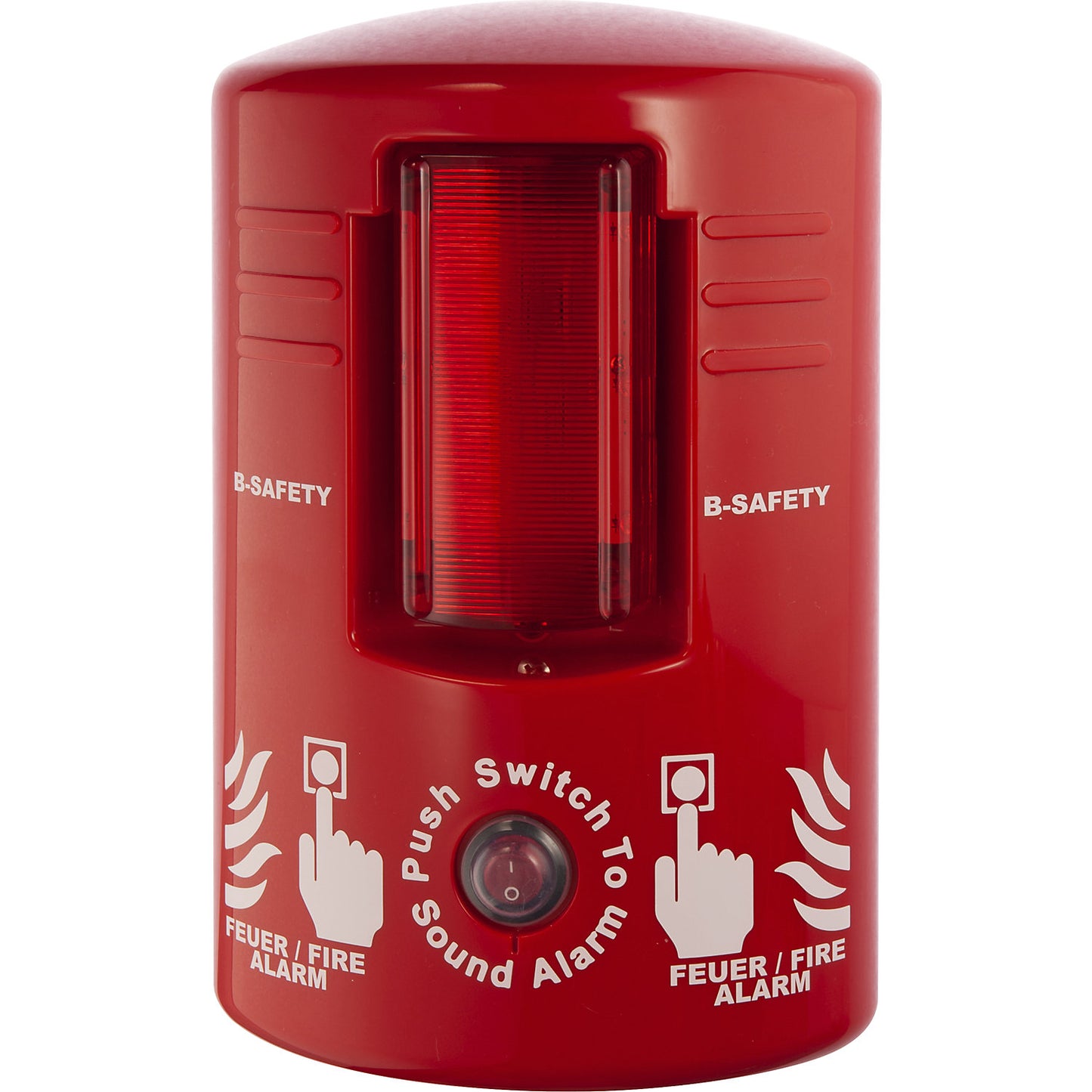 TOP-ALARM alarm detector, with siren and flashing light, red.