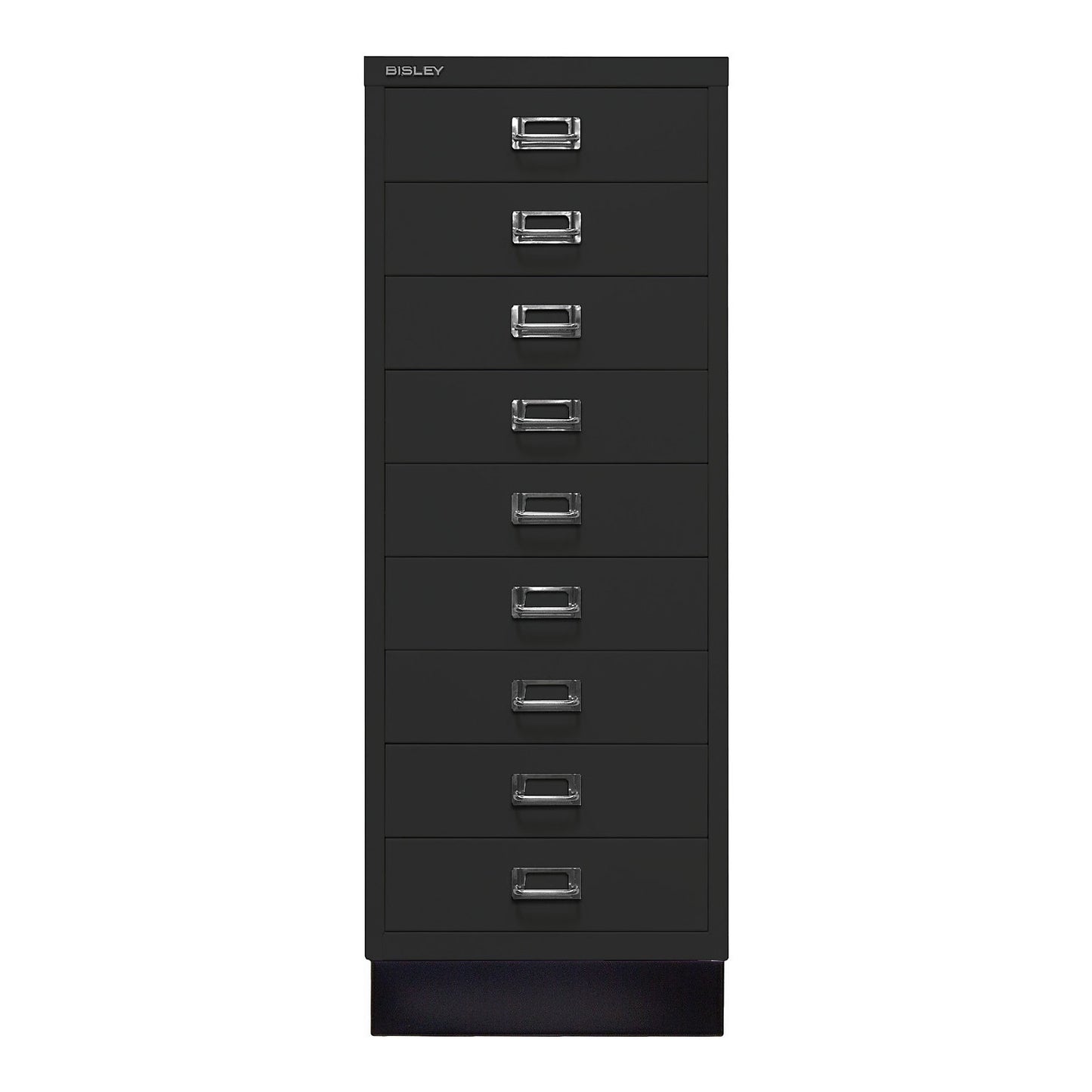 MultiDrawer™ 39 series, with plinth, A3, 9 drawers, black.