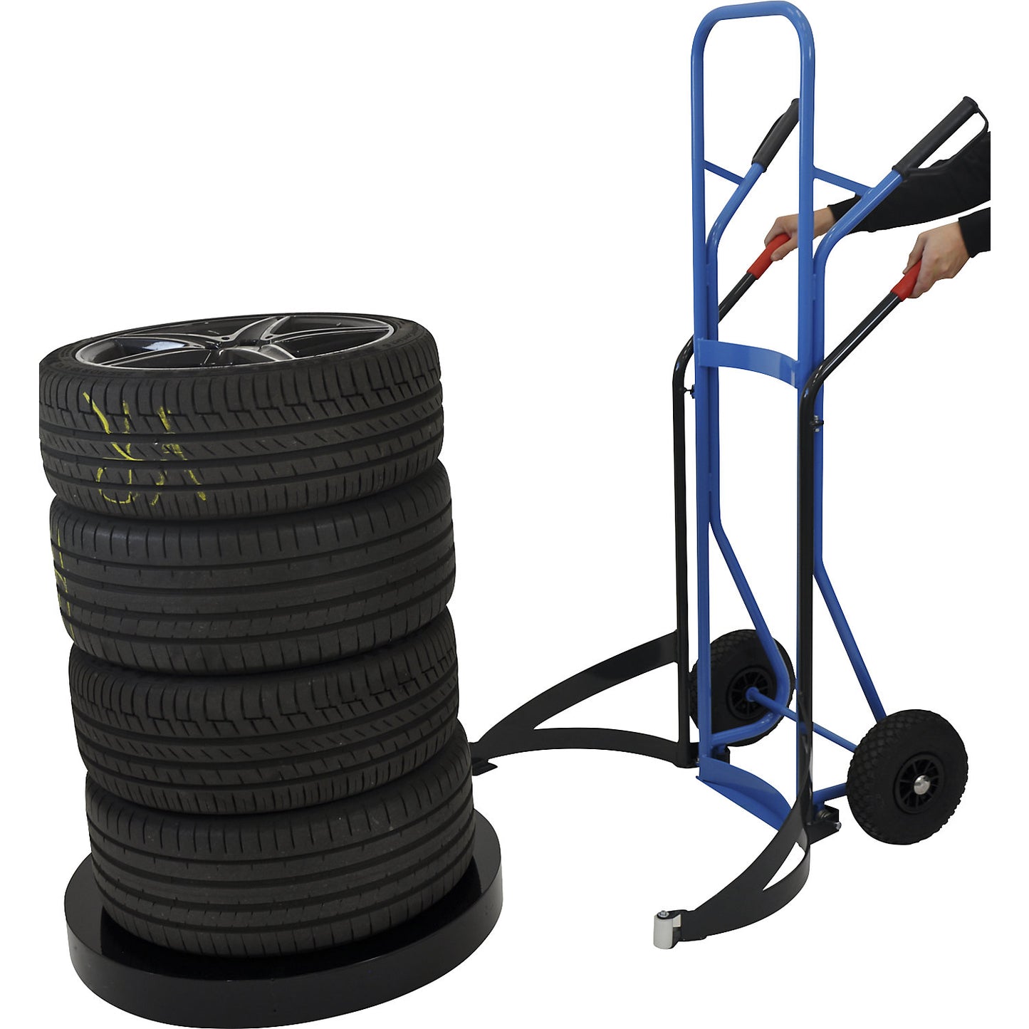 Tyre truck, for wheels and tyres, roller bearings.