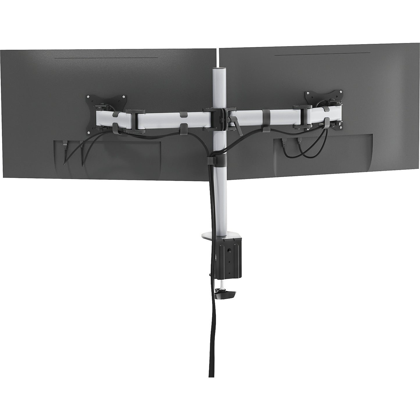 SELECT monitor holder, for 2 monitors, silver.