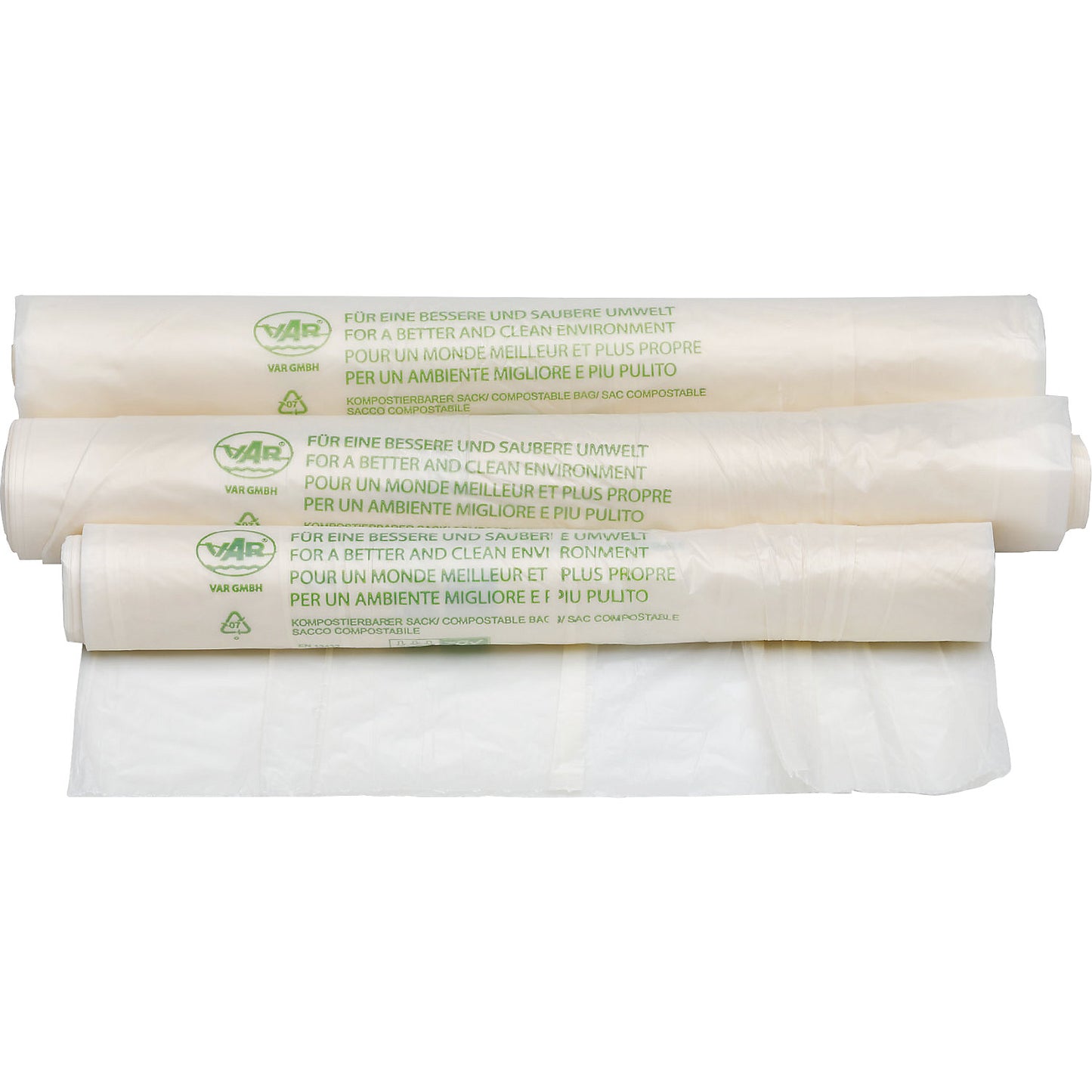 Waste sacks, compostable, pack of 200, 70 litres.