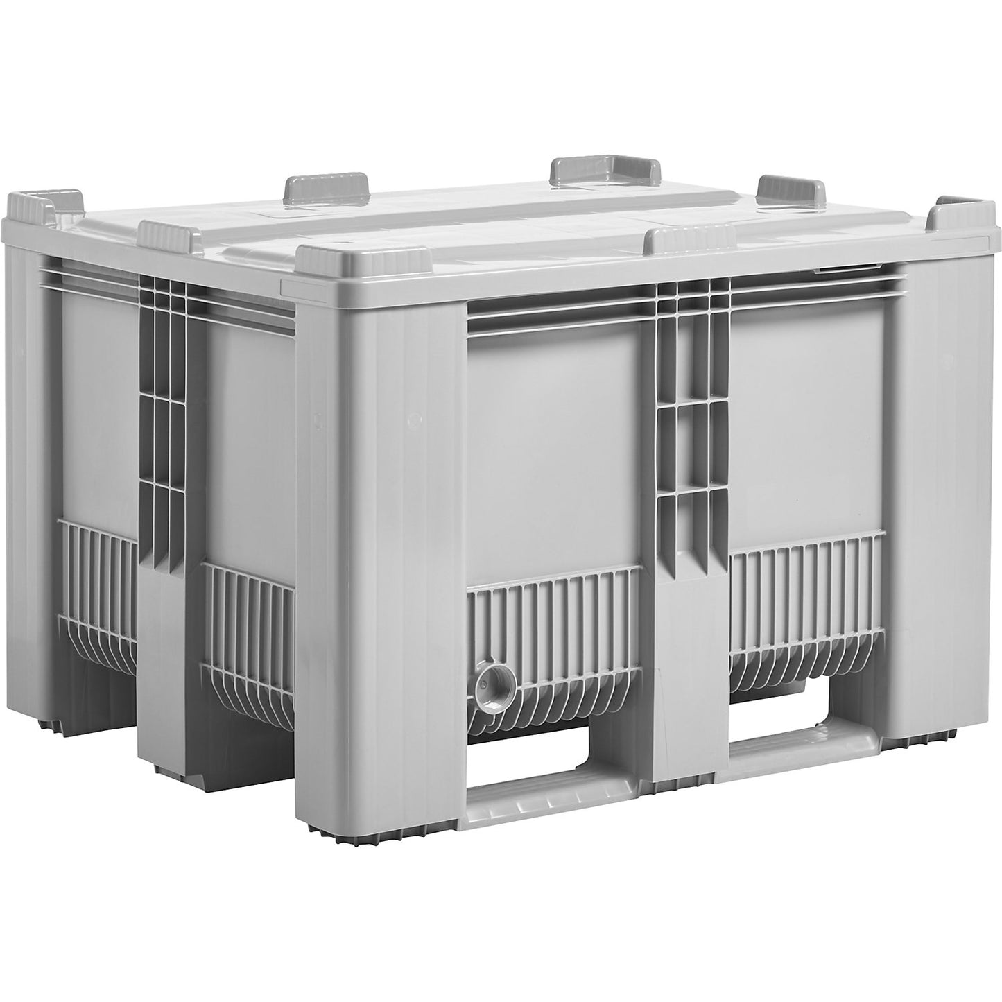 Lid for SB3 pallet box, external LxW 1200 x 1000 mm, grey.