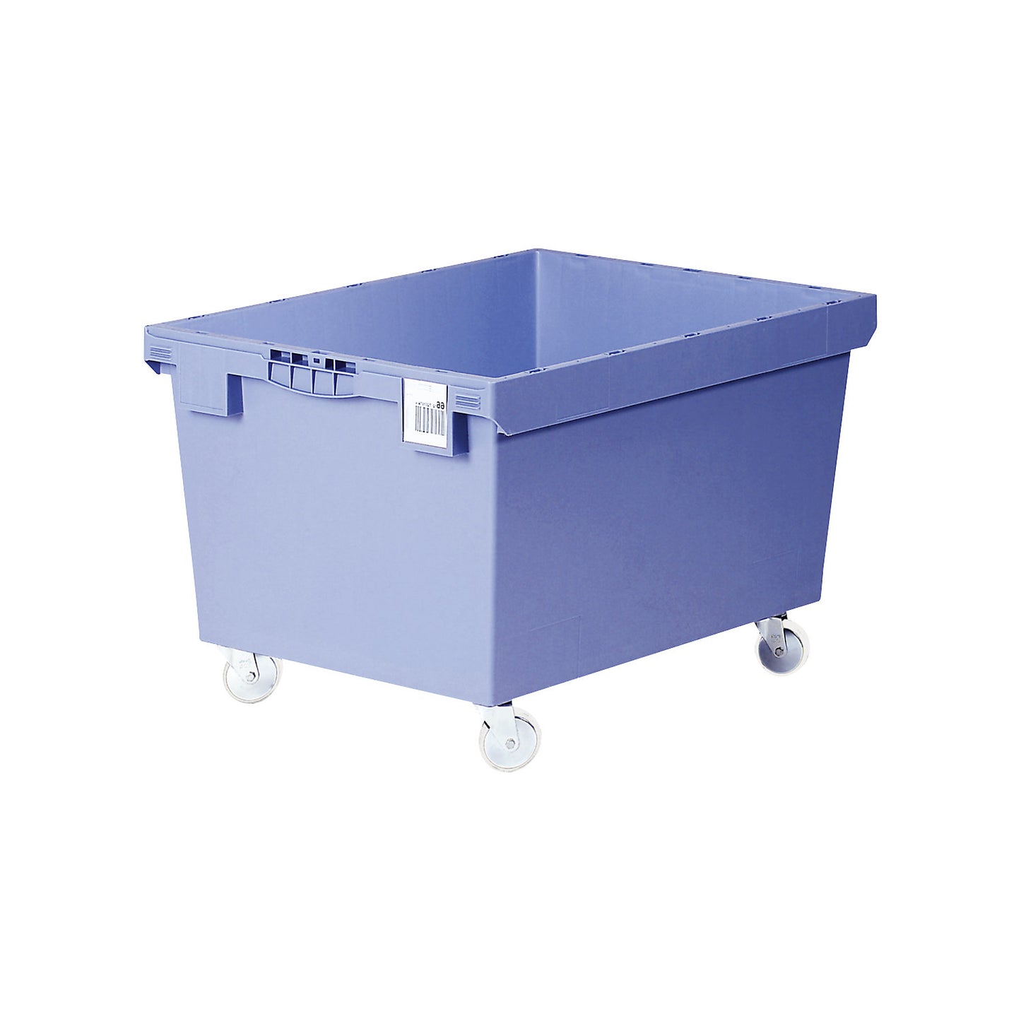 Reusable container with castors, with plastic swivel castors, LxWxH 800 x 600 x 523 mm.