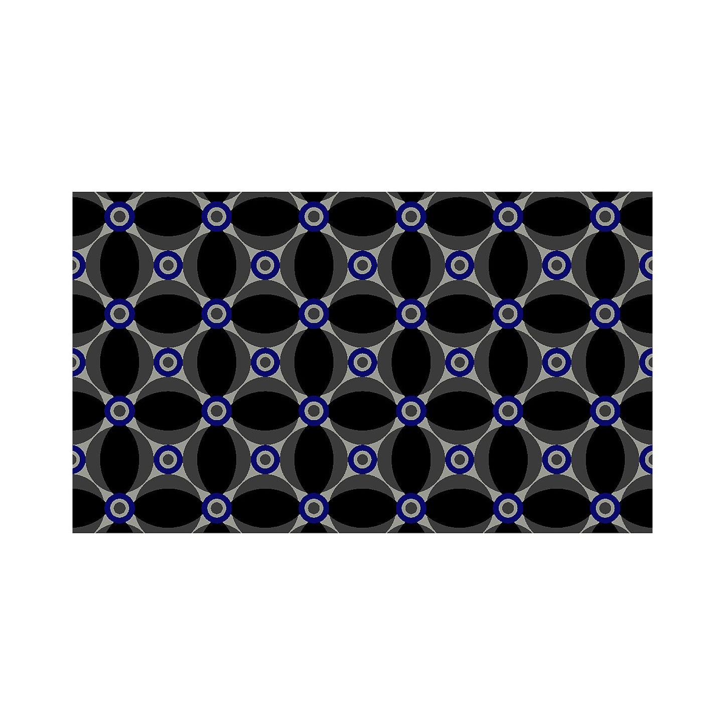 Entrance matting, Notrax Déco Design™, LxW 1500 x 900 mm, blue/black.