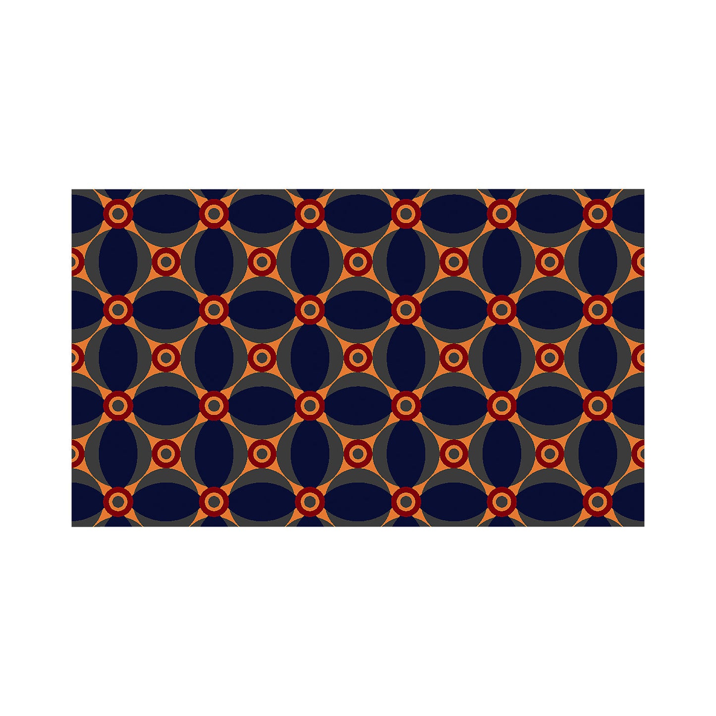 Entrance matting, Notrax Déco Design™, LxW 1500 x 900 mm, blue/orange.
