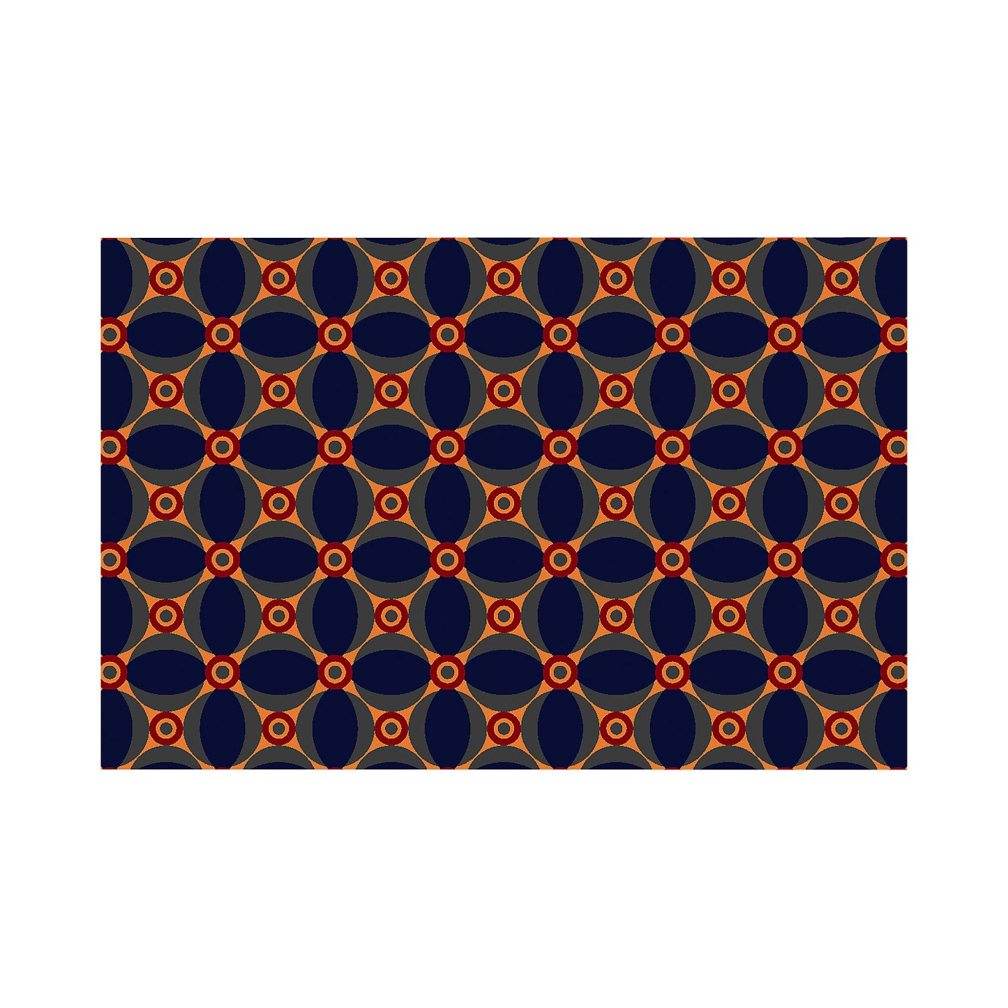 Entrance matting, Notrax Déco Design™, LxW 1800 x 1200 mm, blue/orange.