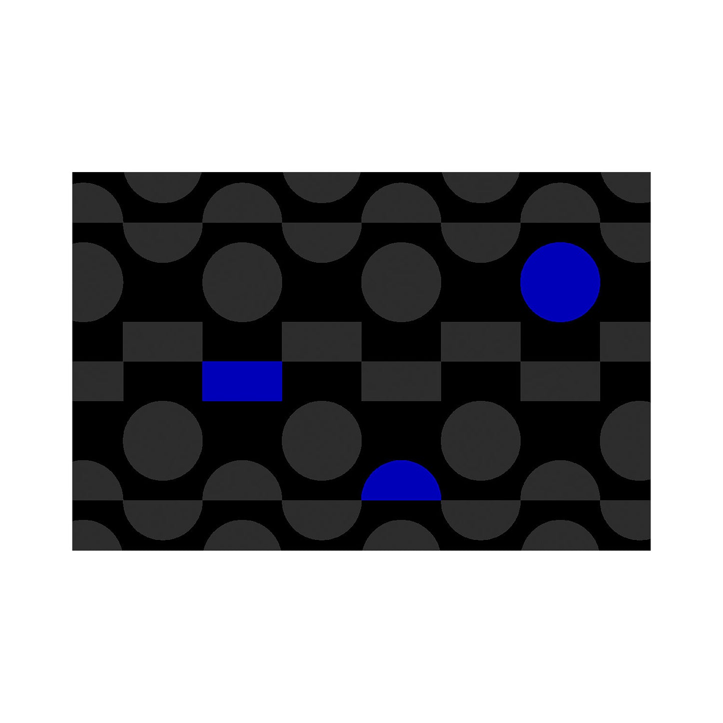 Entrance matting, Notrax Déco Design™, LxW 900 x 600 mm, grey/black/blue.