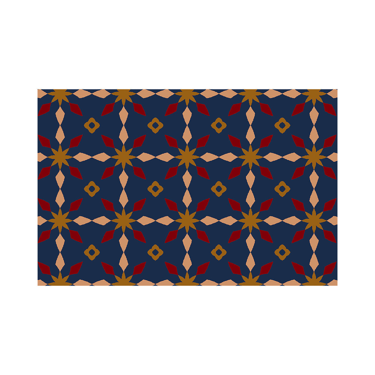 Entrance matting, Notrax Déco Design™, LxW 900 x 600 mm, blue/red.
