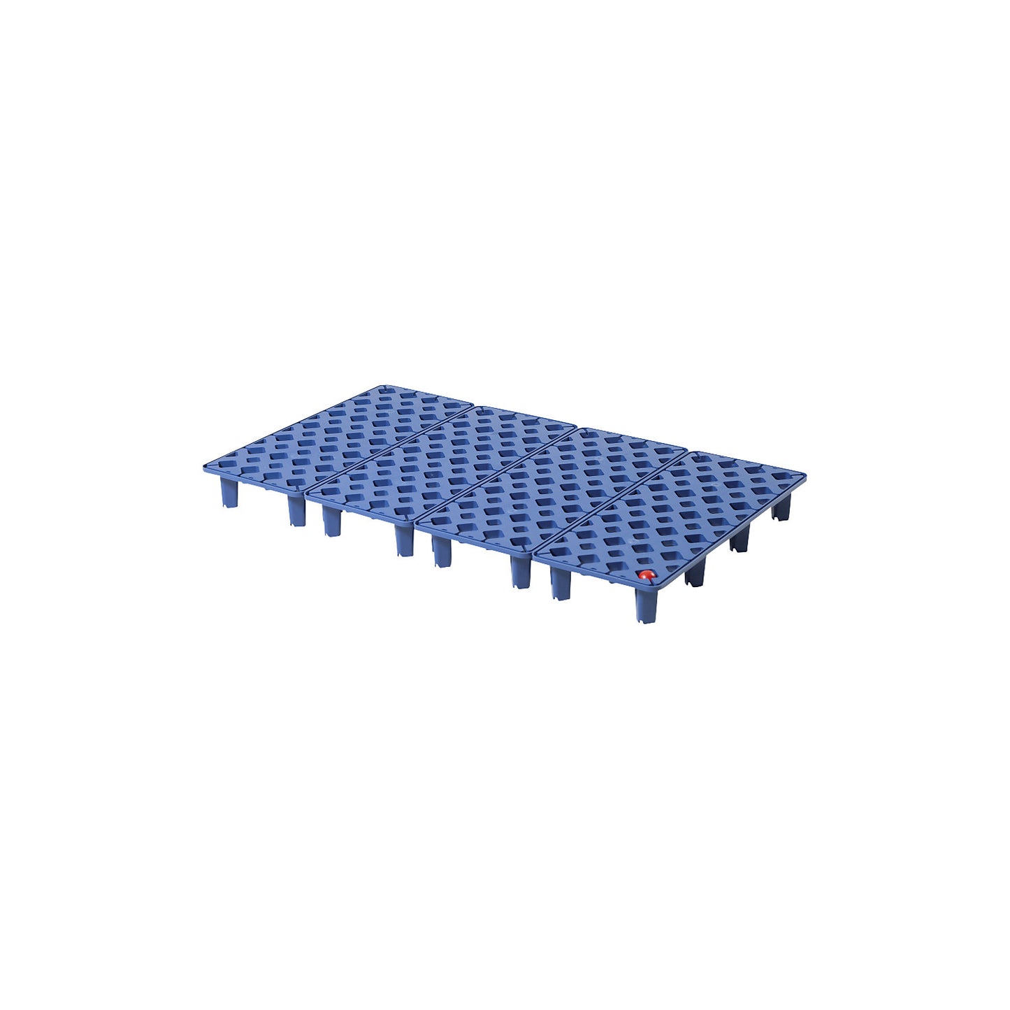 PE grate, with leakage indicator, width 995 mm, depth 595 mm, blue.