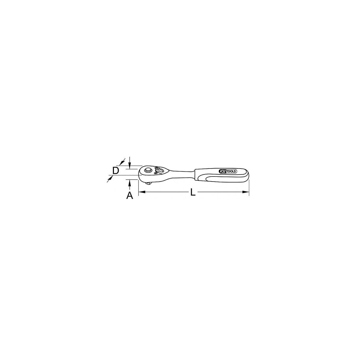 1/4'' MONSTER reversible ratchet for bits, 80 tooth, red/black.