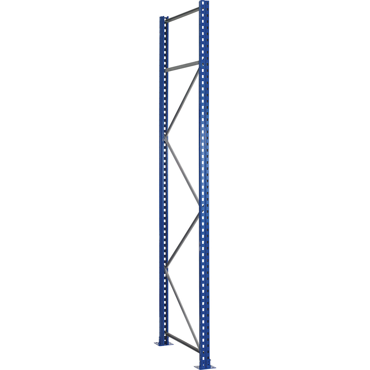 Pallet racking upright frame, steel, height 3000 mm, upright frame WxD 76 x 1100 mm.