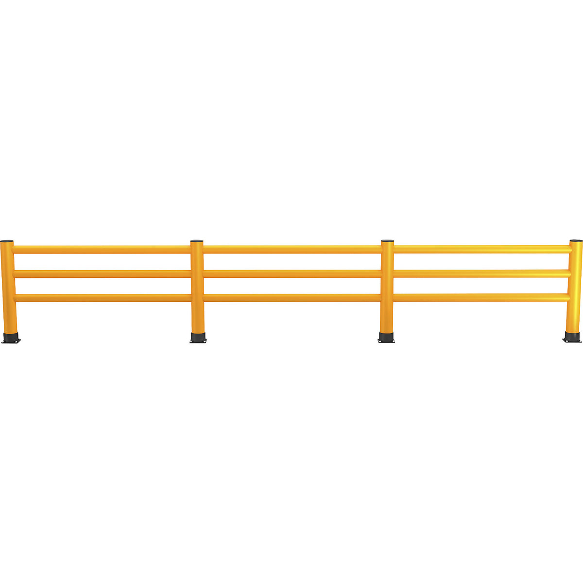 Handrail, with 3 crossbars, length 6 m.
