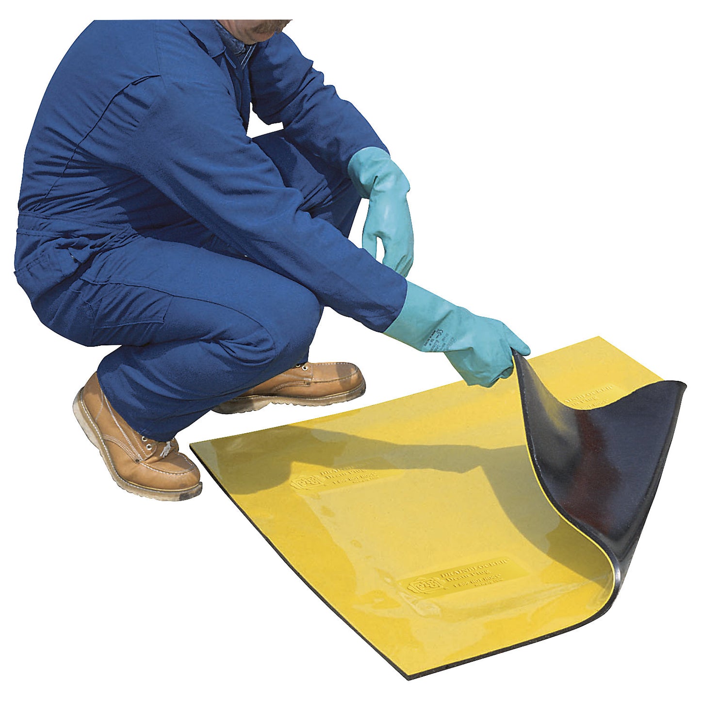 Original DrainBlocker® drain cover, made of PU, LxWxH 1070 x 1070 x 13 mm.