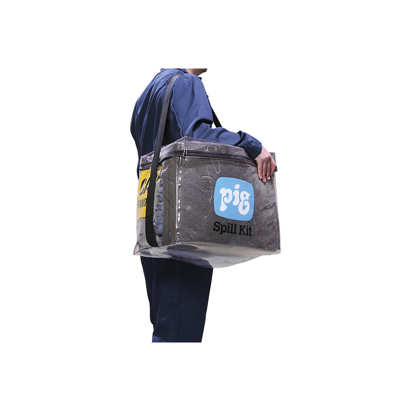 Emergency kit in a transparent bag, universal version, absorbs 53 l.