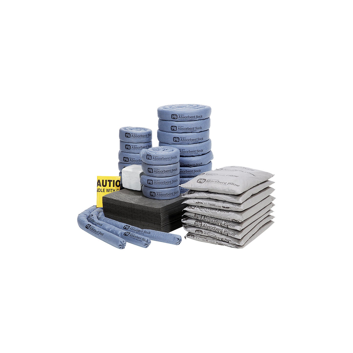 Refill pack for high-vis container, universal version, absorbs 226.5 l.