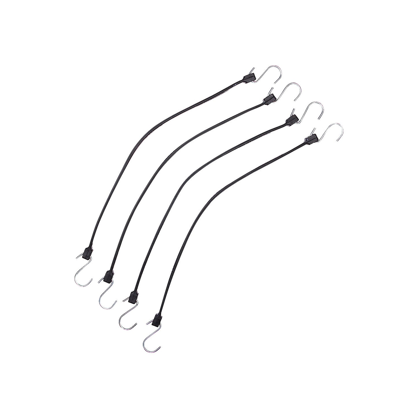 Elastic fastening strap, pack of 4, length 610 mm.