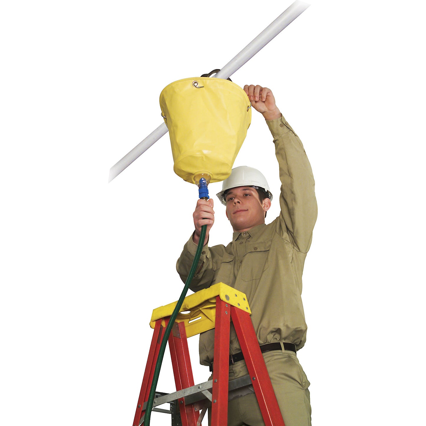 Leak diverter for pipes, WxH 305 x 305 mm, transparent.