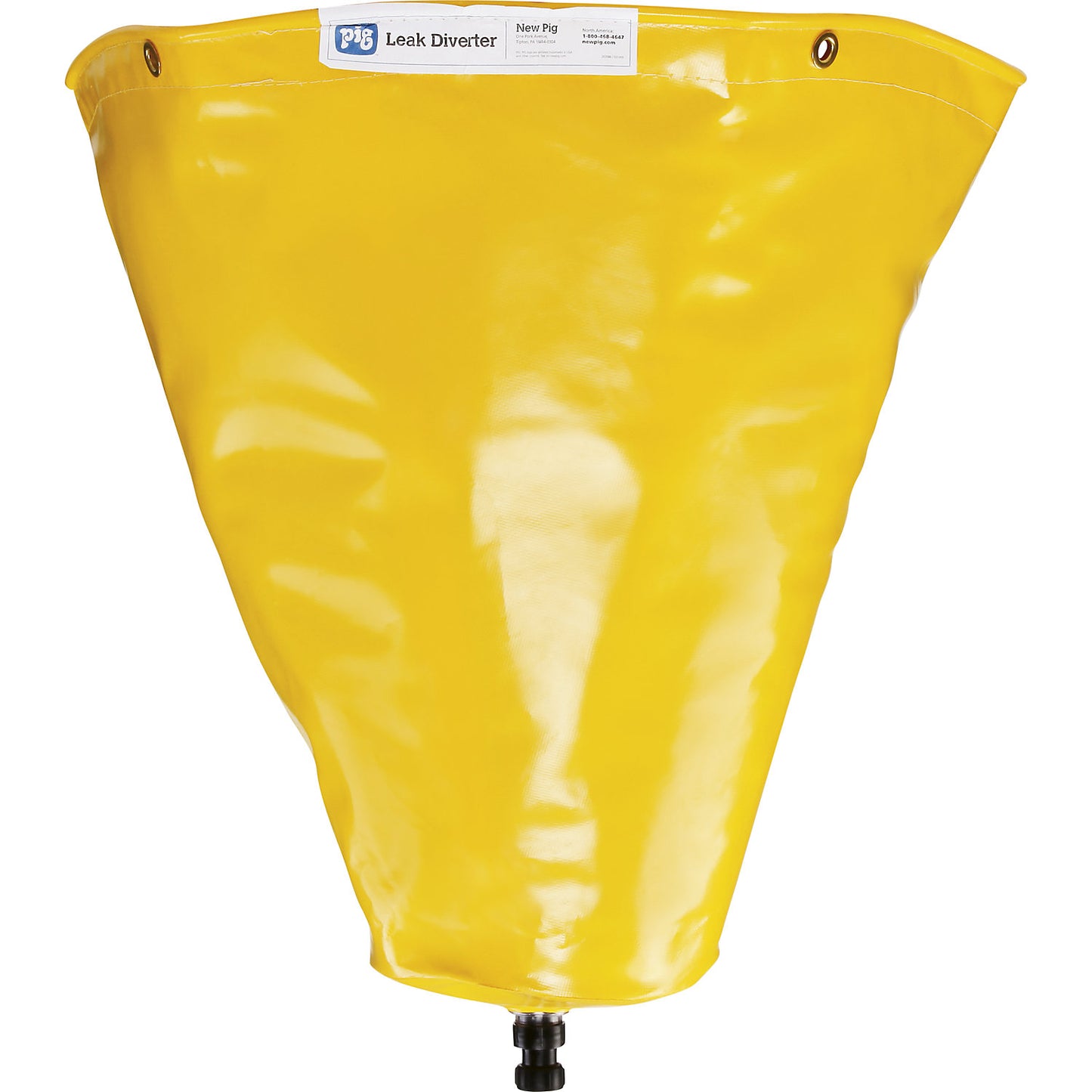 Leak diverter for pipes, WxH 610 x 610 mm, yellow.