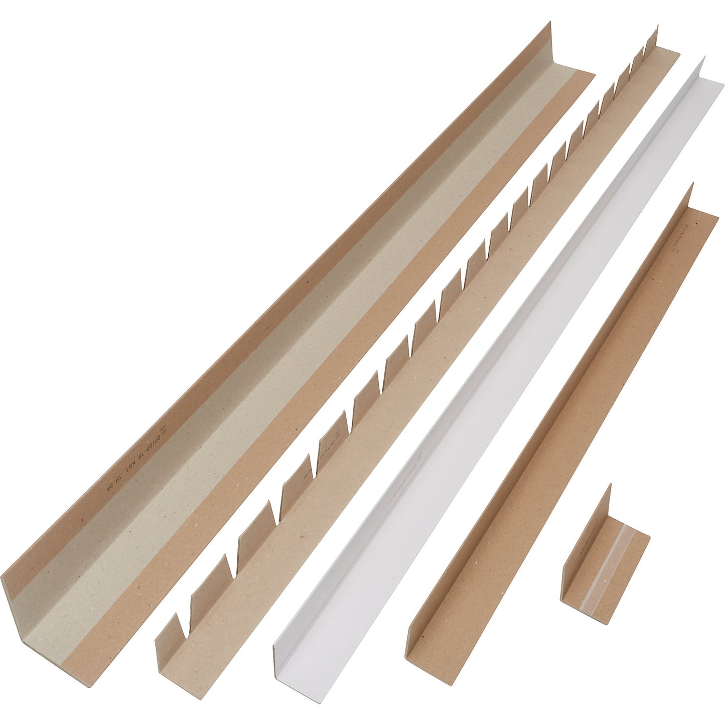 Edge protection strip, made of solid cardboard, 3 mm, pack of 1 pallet, side dimensions 50 x 50 mm, length 2100 mm, pack of 2720.