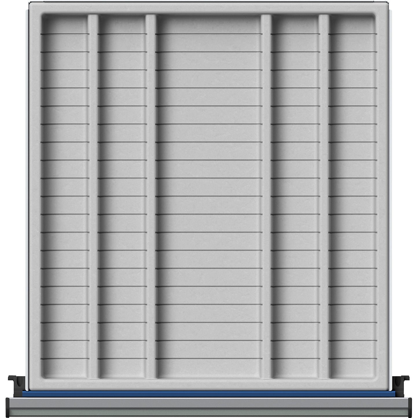 Drawer divider set, 5 troughs, plastic.