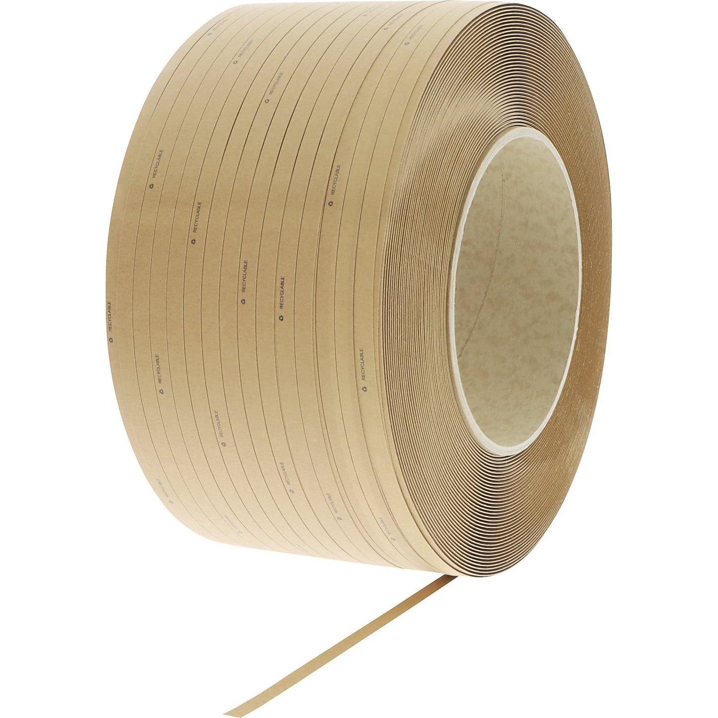 Paper strapping, strap width 12 mm, strap length 2000 m.