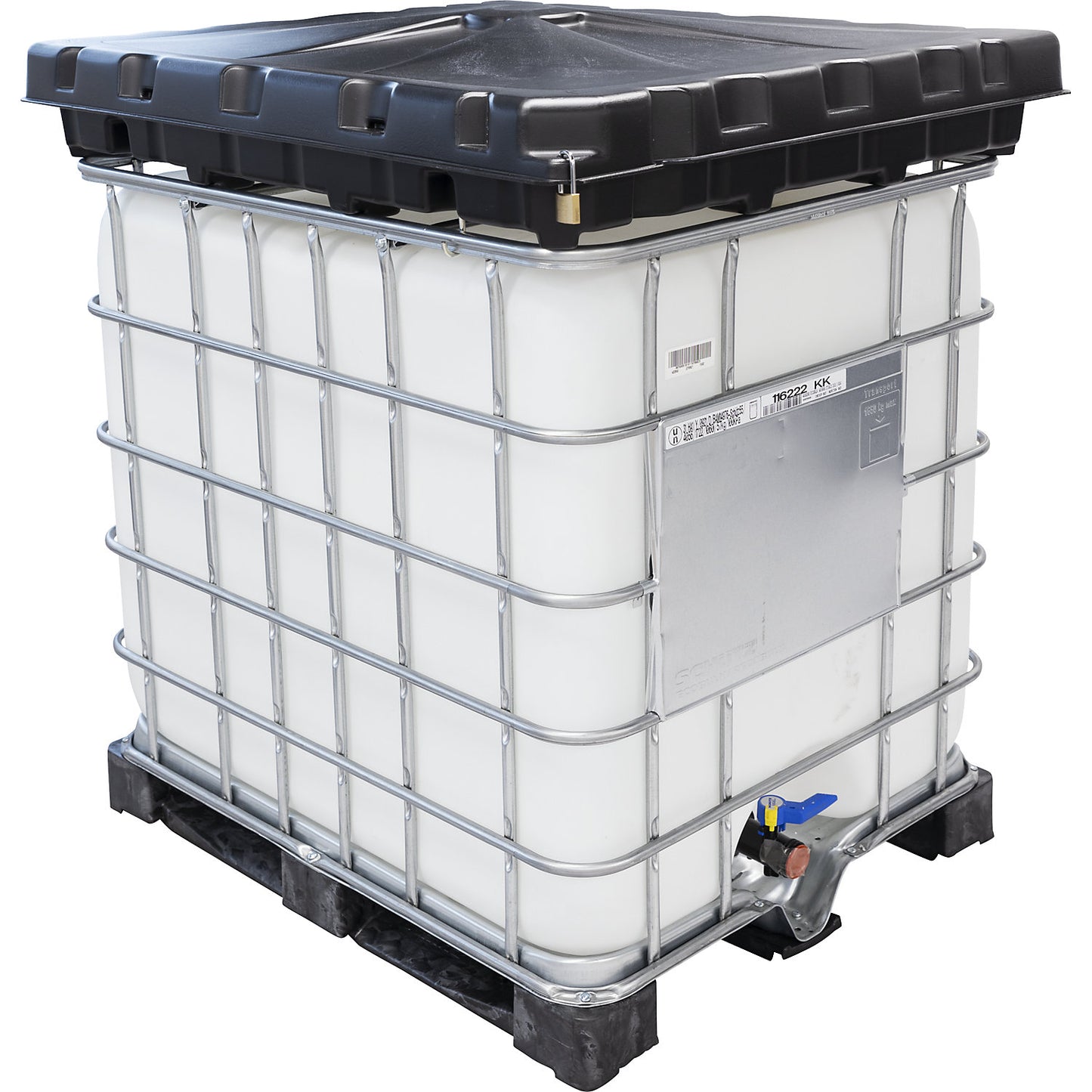 Locking kit with lock, secures lid to funnel, for IBC funnel XL.