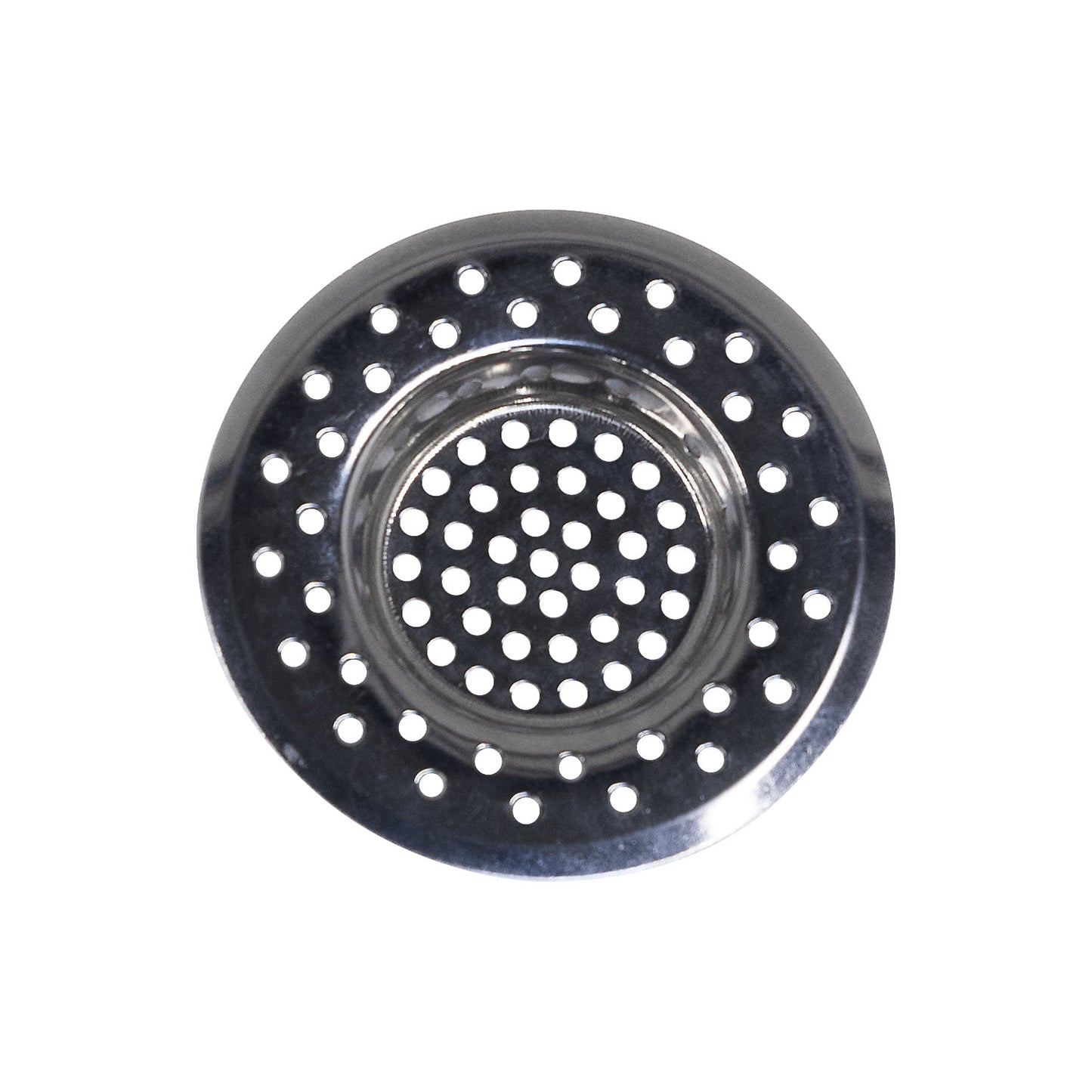 Coarse dirt strainer, made of stainless steel, for PE drum drain funnel.