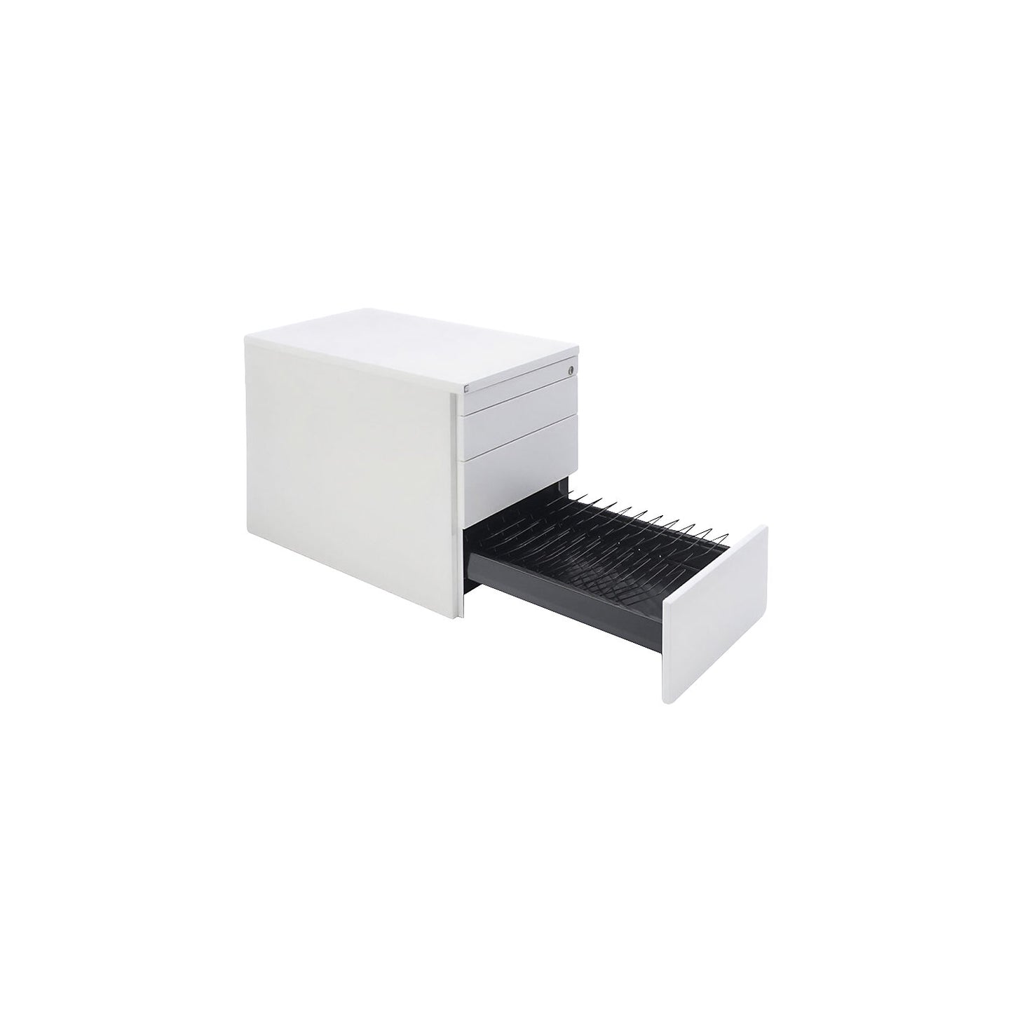 Slanted tray, 11 compartments for A4, for pedestal.